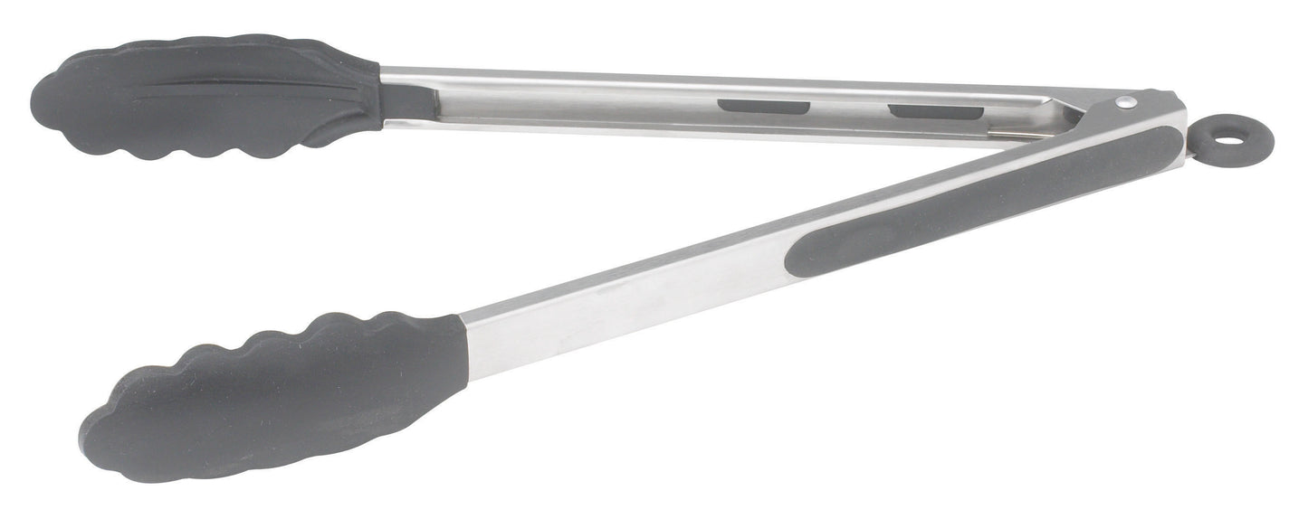 Winco UTS-12K 12" Stainless Steel Utility Tong, Silicon Grips