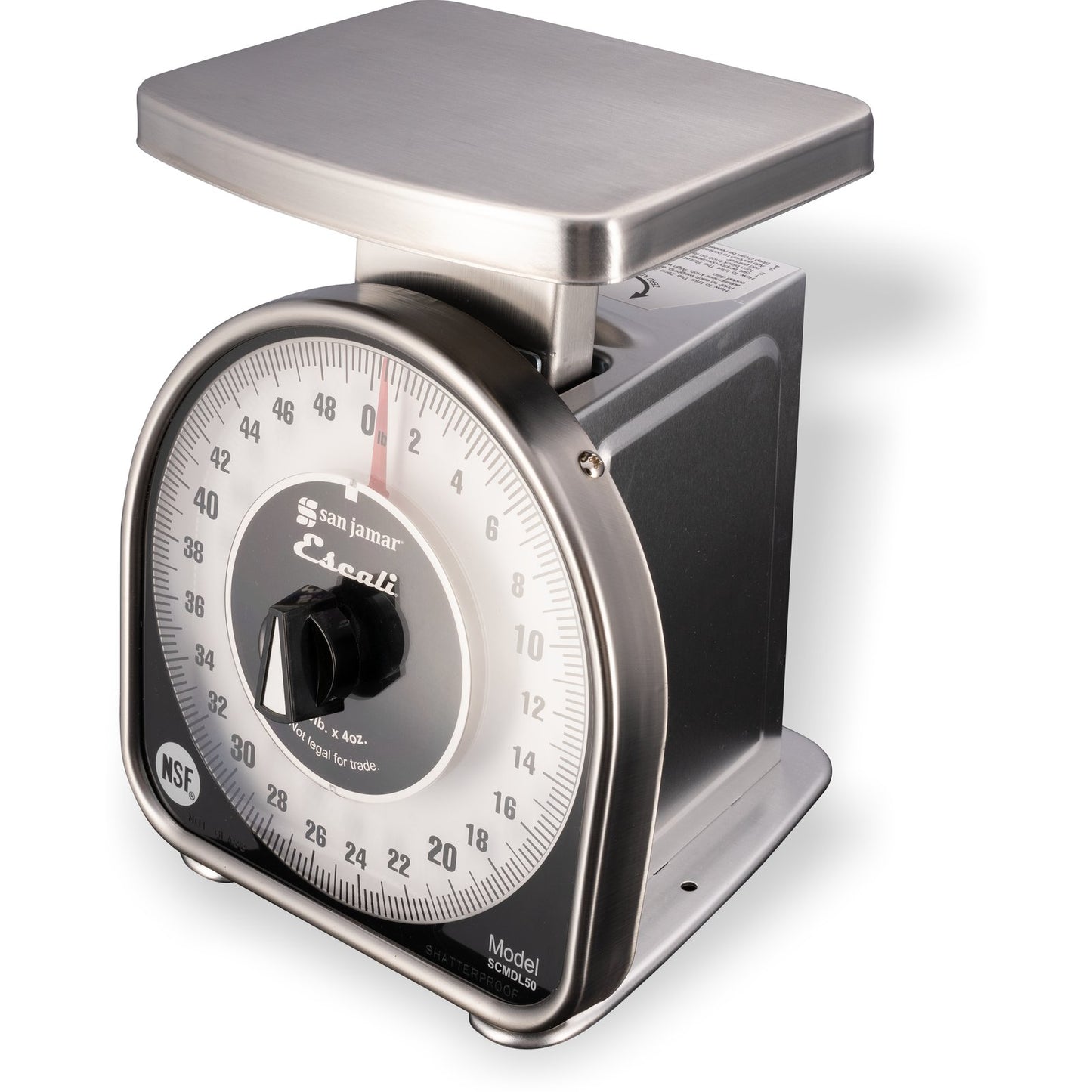 Carlisle SCMDL50 50 lb Stainless Steel NSF Lsited MS-Series Dial Scale