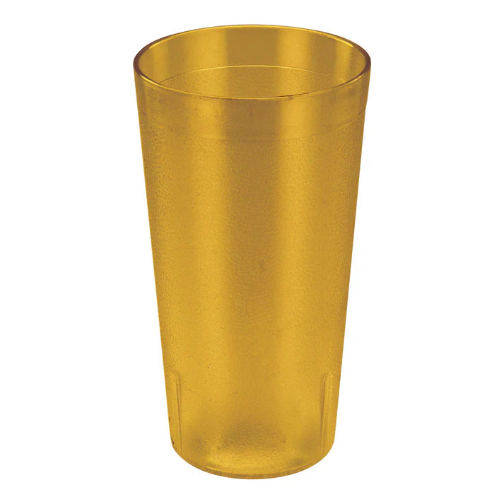 Winco PTP-12A 12 oz. Amber Pebbled Tumblers