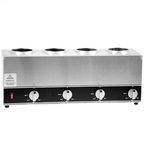Omcan 44180 Quadruple Bottle Sauce Warmer