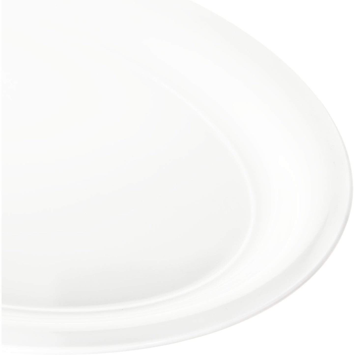 Carlisle 4384002 21" x 15" White Melamine Catering Platter