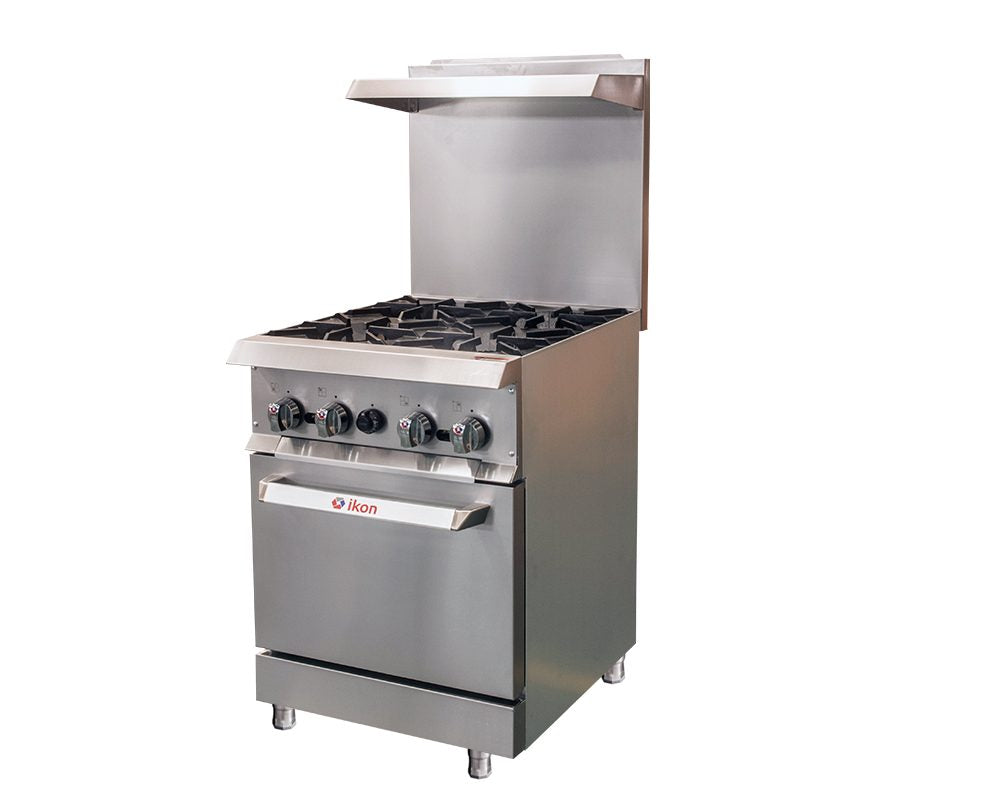 Ikon IR-4-24 24" Four Burner Gas Range with Oven