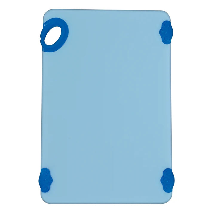 Winco CBK-1218BU 12" x 18" x 1/2" Blue Cutting Board with Hook