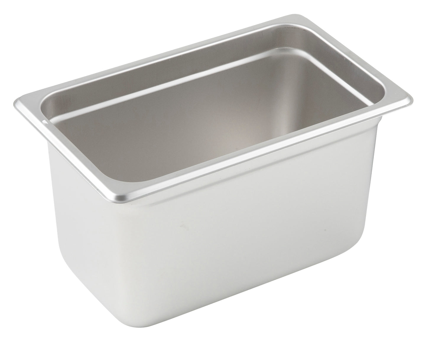 Winco SPJP-406 1/4 Size Stainless Steel Anti-jam Steam Pan, 6" Deep
