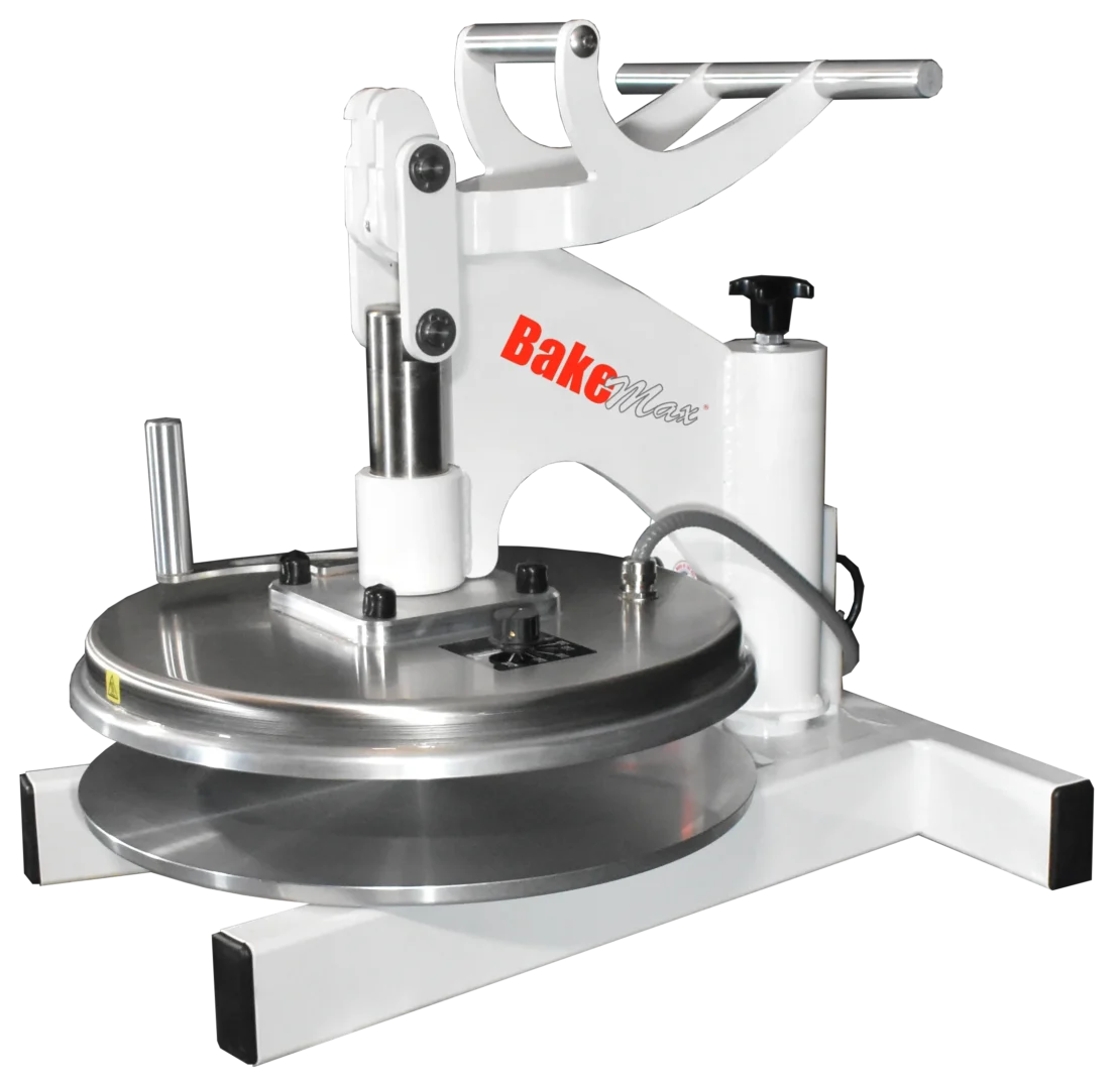 BakeMax BMDMS18 Electric Countertop Single Upper Heat Swing Away Manual Pizza Press