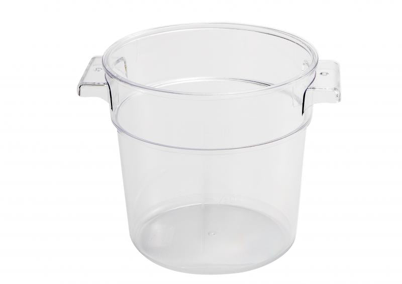 Omcan 80175 8 Qt Clear Round Polycarbonate Food Storage Container