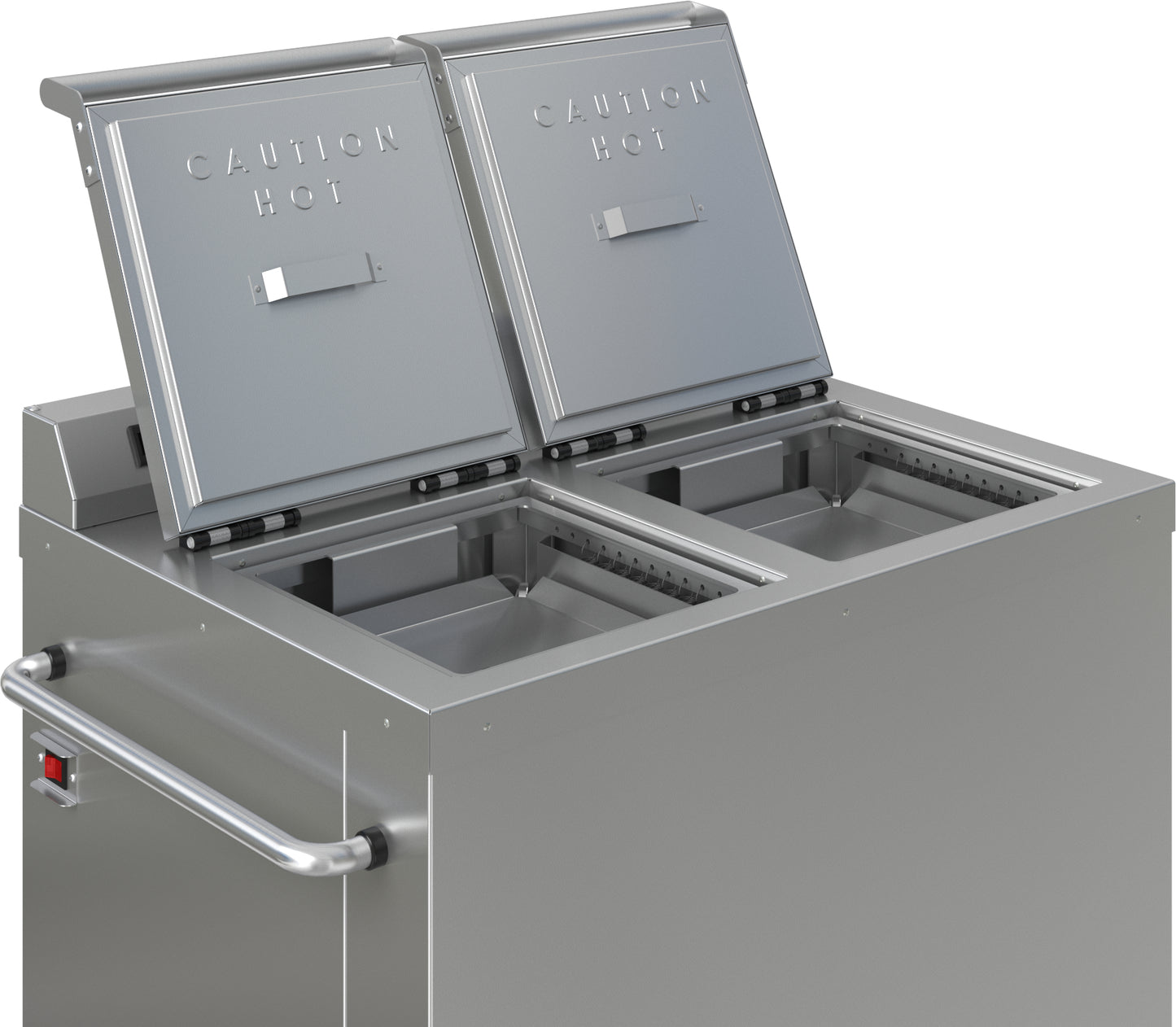 Dinex DXPSBH2PWB 10.00" Plates 2 Silo Stainless Steel Colossus Combo Plate & Base Heater