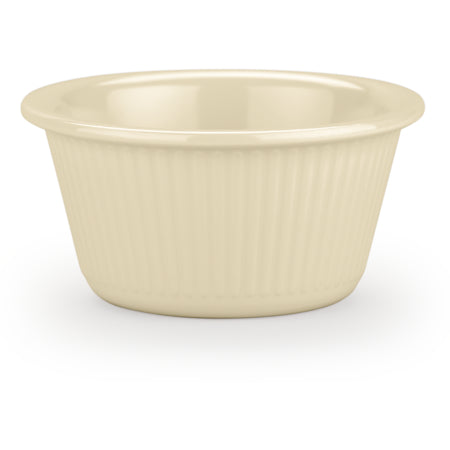 Carlisle S29342 3 oz Bone Melamine Fluted Ramekin