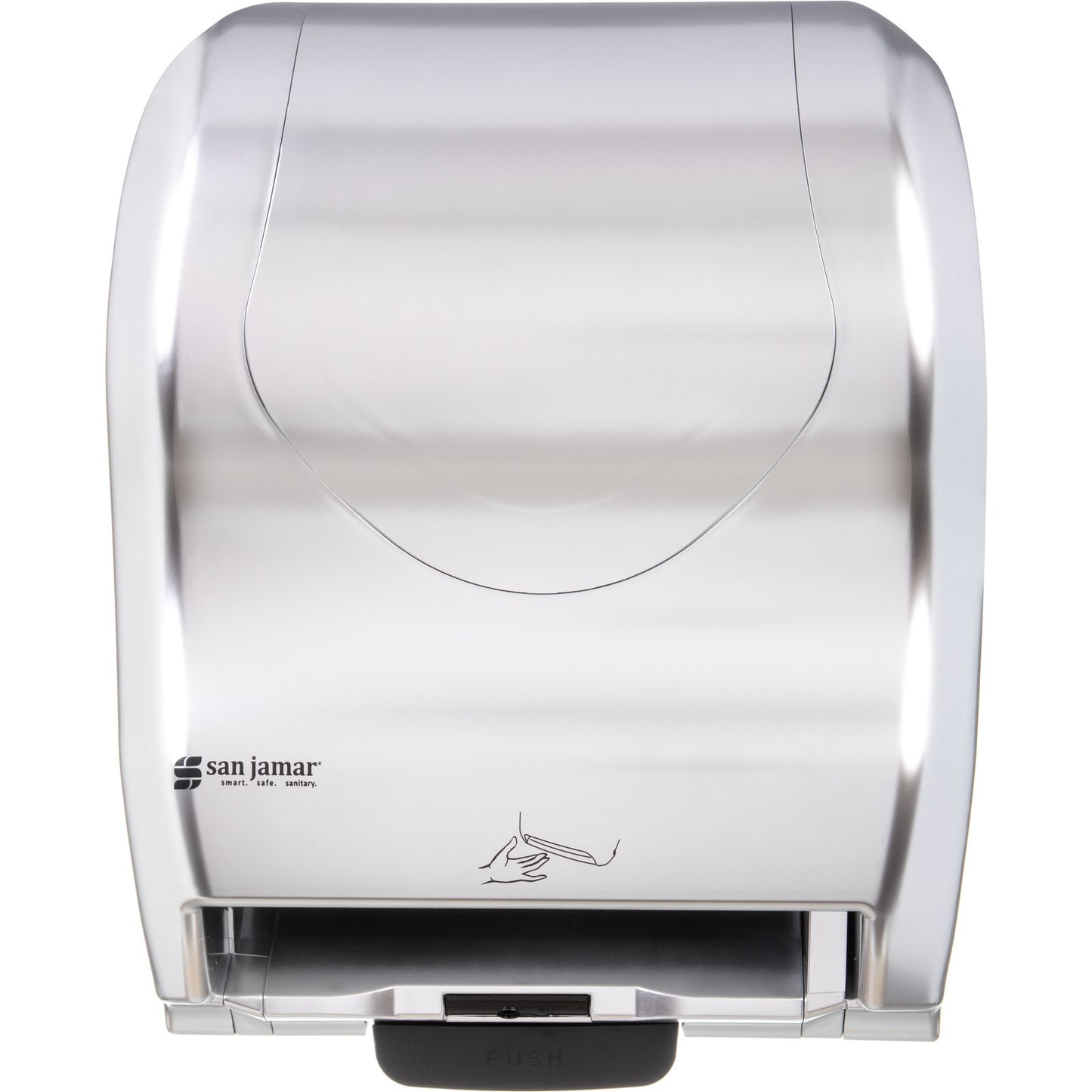 San Jamar T8370SS Silver ABS Summit Hybrid Electronic Roll Towel Dispenser