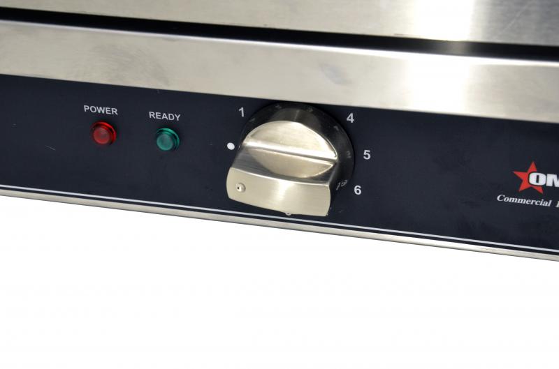 Omcan 43450 Quartz Adjustable Salamander with 14" x 21" Warming Base
