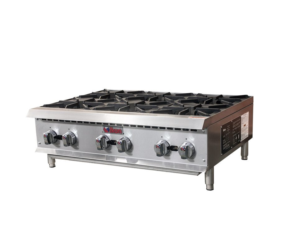 Ikon IHP-6-36 36" Gas Six Burner Hot Plate