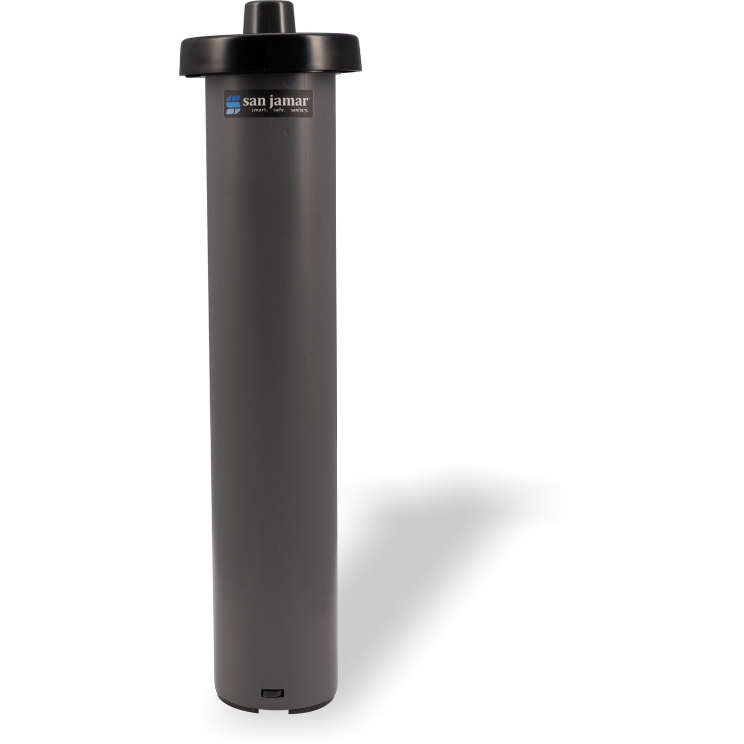 San Jamar C2010C 16" Black Portion Cup EZ-Fit Cup Dispenser