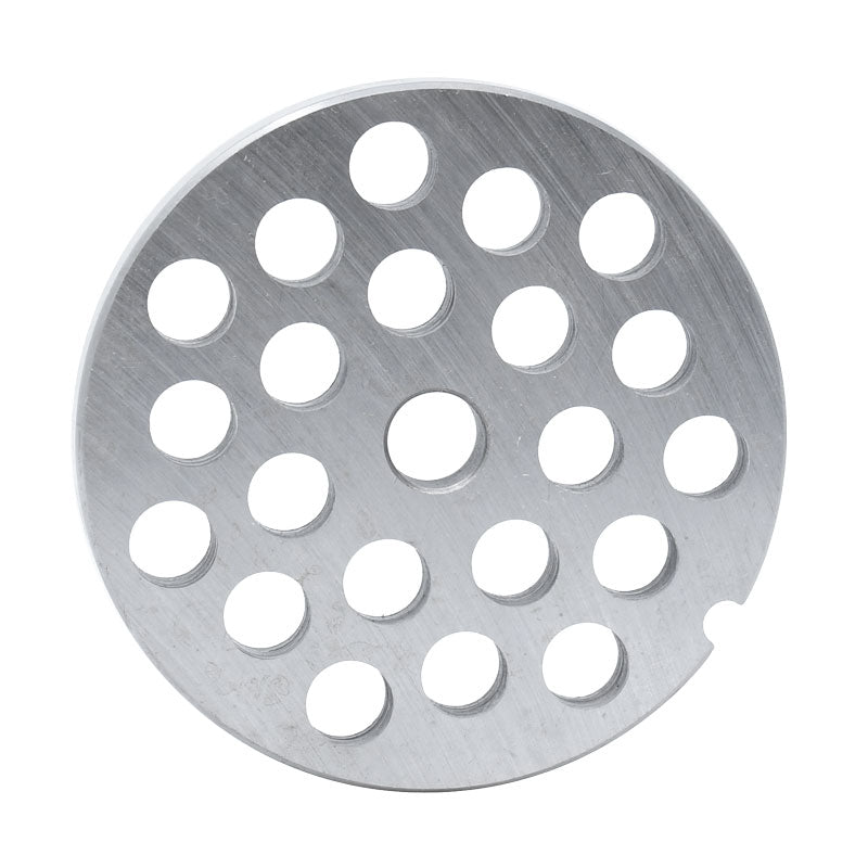 Omcan 11263 #32 Three Notches/Round Carbon Steel Hubless Machine Plate, 12mm (1/2")