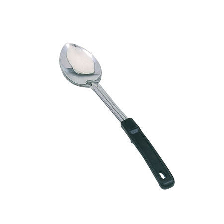 Omcan 80728 13-inch Stainless Steel Solid Basting Spoon with Stop-Hook Handle