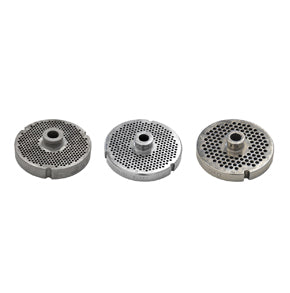 Omcan 11183 #56 One Notch/Two Flat Sides Stainless Steel Machine Plate with Hub, 3.5 mm (1/8")