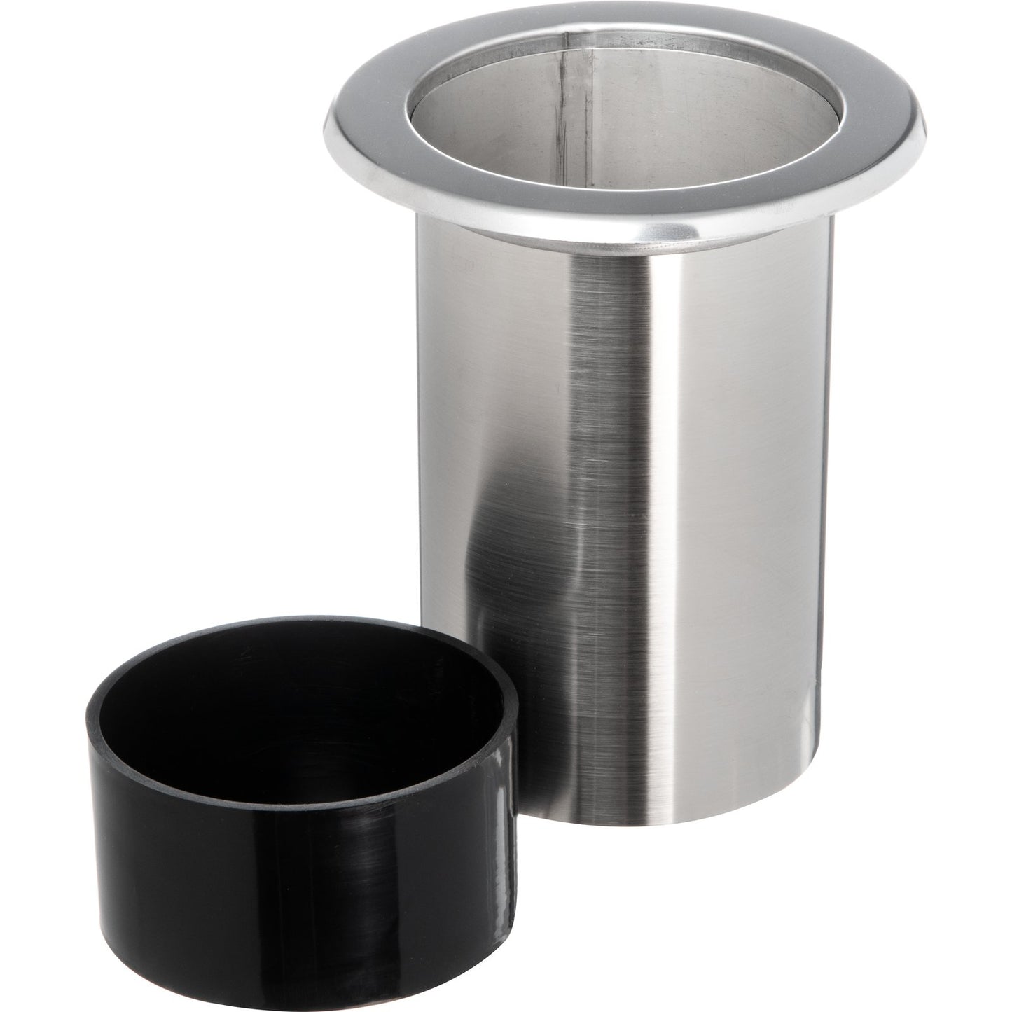 San Jamar L320C Chrome In-counter Straw Holder