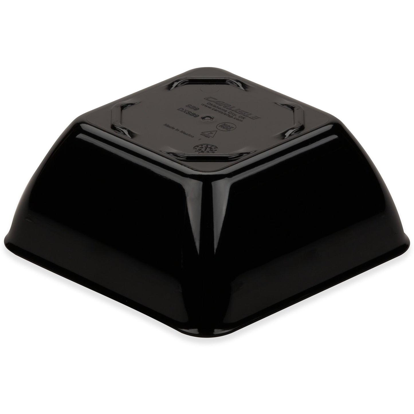 Dinex DXSB903 9 oz Black Square SAN Bowl (48/cs)