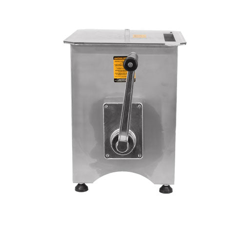 Omcan 44425 44 lbs Manual Stainless Steel Non-Tilting Meat Mixer