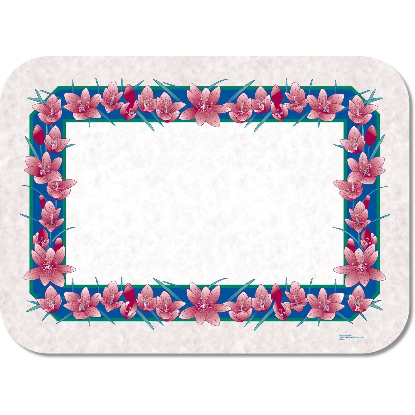 Carlisle DX5243I 12-3/4" x 16-5/8" Freesia Recycled Tray Cover Size: I w/ Straight Edge/Round Corner