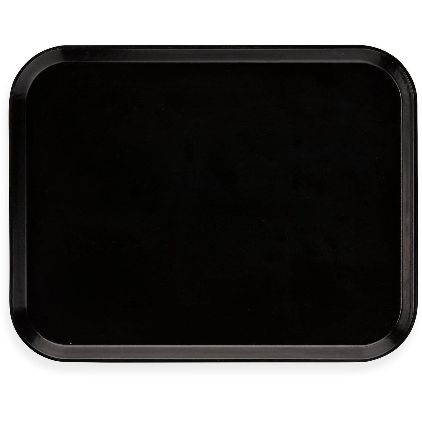 Carlisle 1814FG004 18" x 14" Black Glasteel Fiberglass Tray