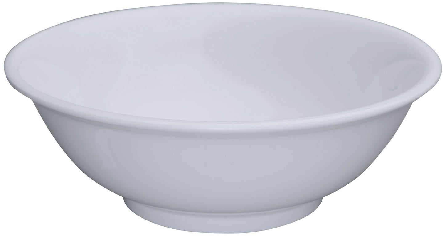 Winco MMB-52W 52 oz. White Melamine Rimless Bowls