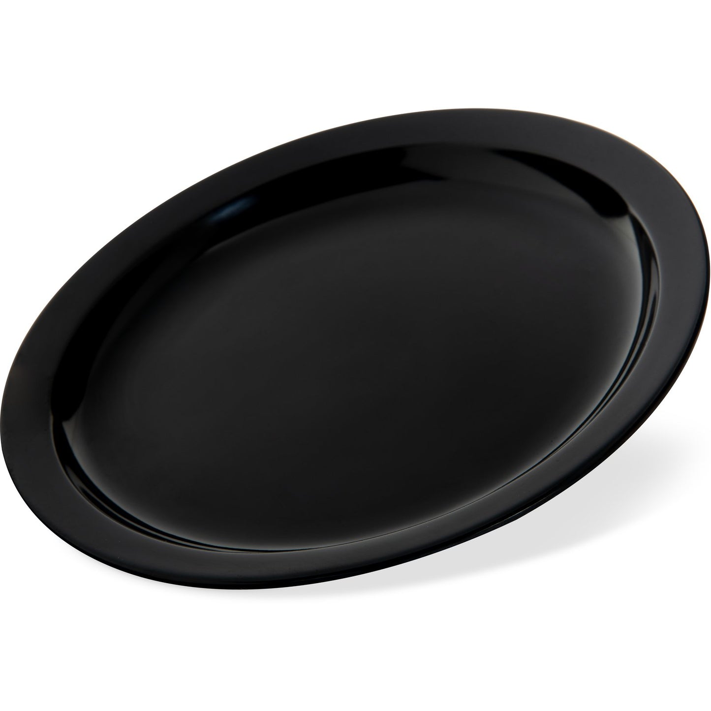 Carlisle KL20103 7.25" Black Kingline Melamine Sandwich Plate