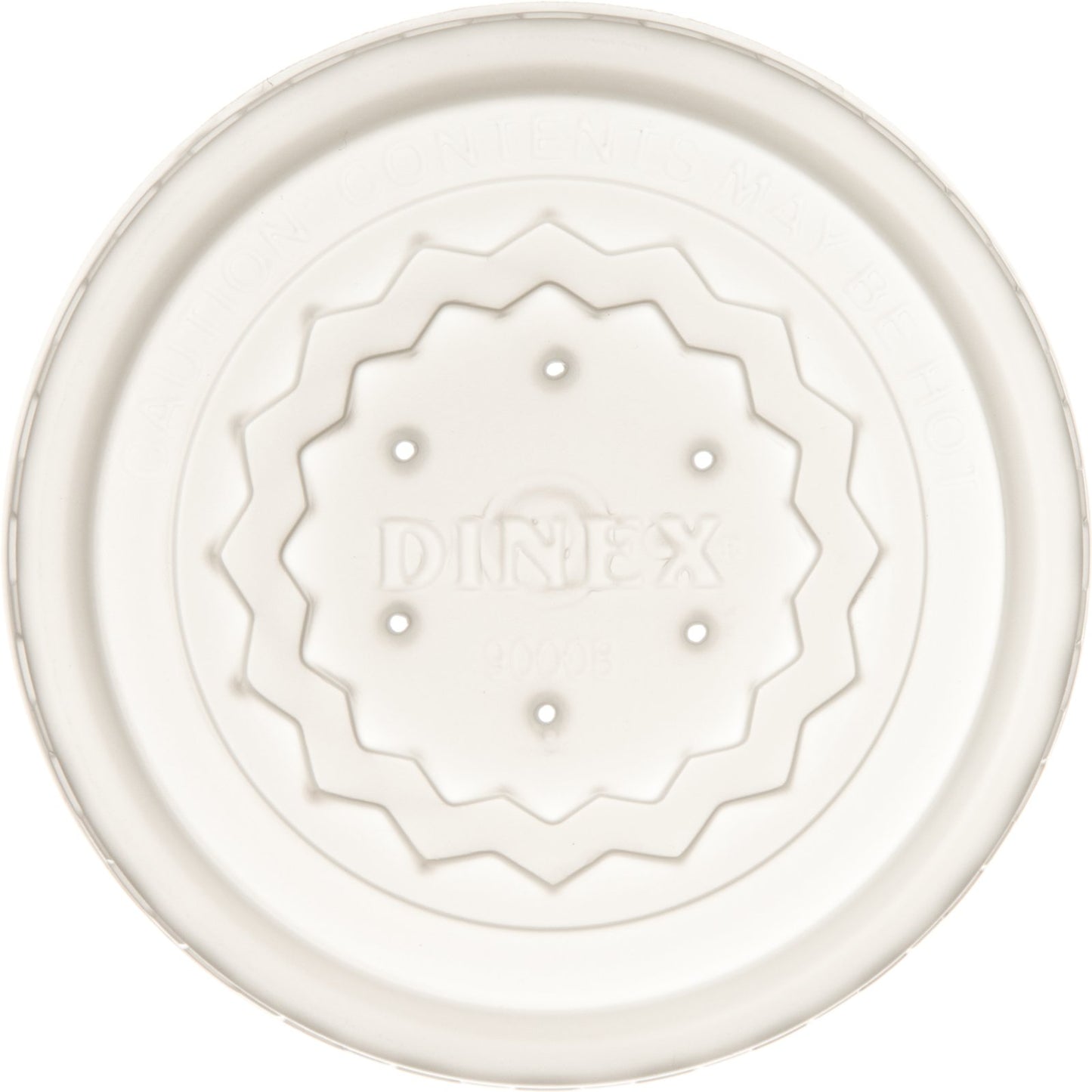 Dinex DX9000B7000 3.568" White Tropez Disposable Lid- Fits DX9000B 8 oz Mug & DX9200B 5 oz Bowl (1000/cs)