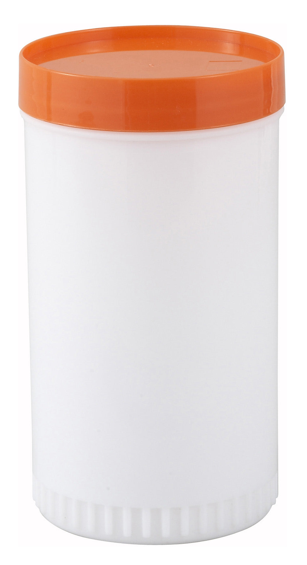 Winco PPB-2O 2 Qt. Orange Spout & Lid Liquor/Juice Pour Bottle