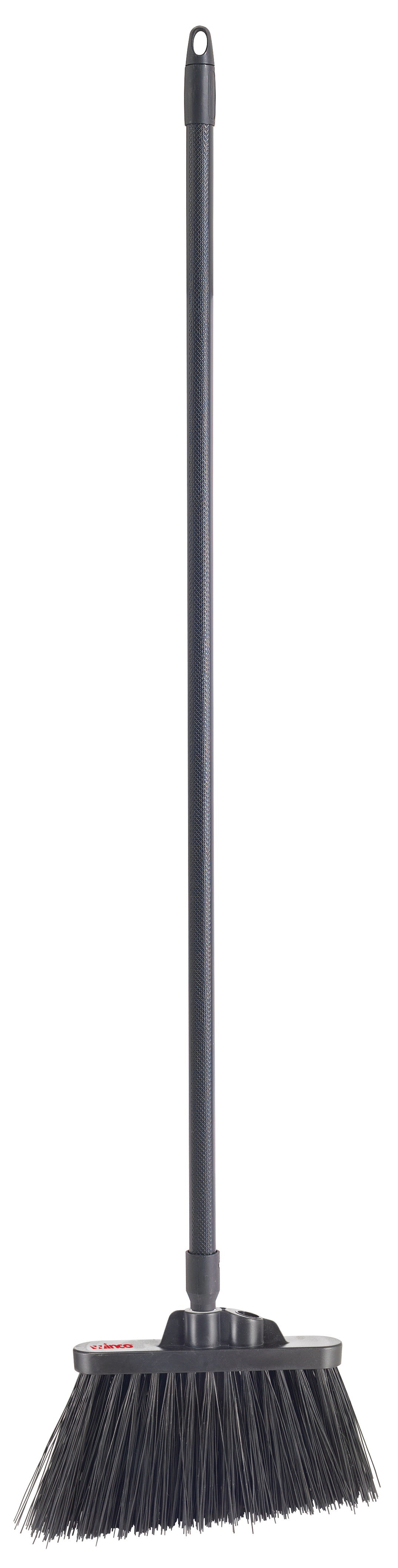 Winco BRAU-9K-H Black Bristles Heavy Duty Angle Broom Set