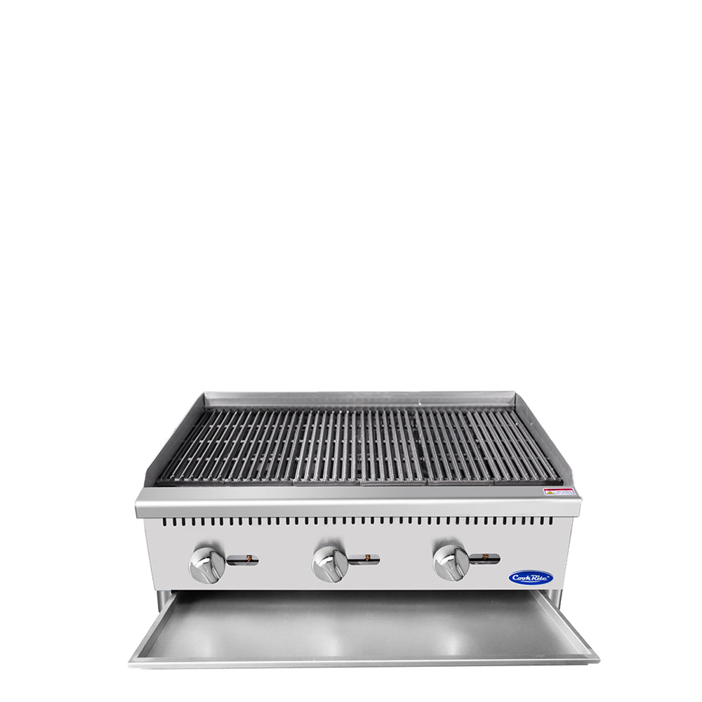 Atosa ATCB-36-NG 36" Natural Gas Heavy Duty Char-Rock Broiler