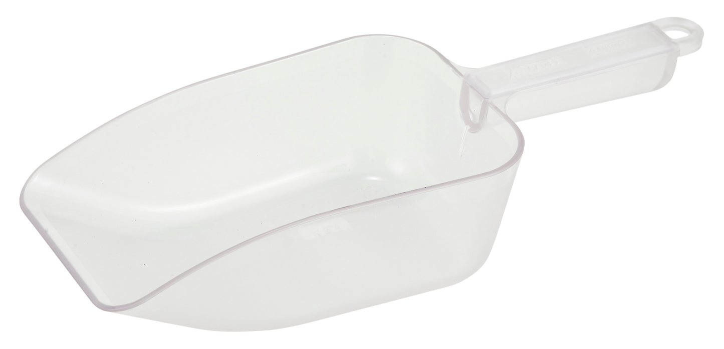 Winco PS-32 32 oz. Clear Polycarbonate Scoop