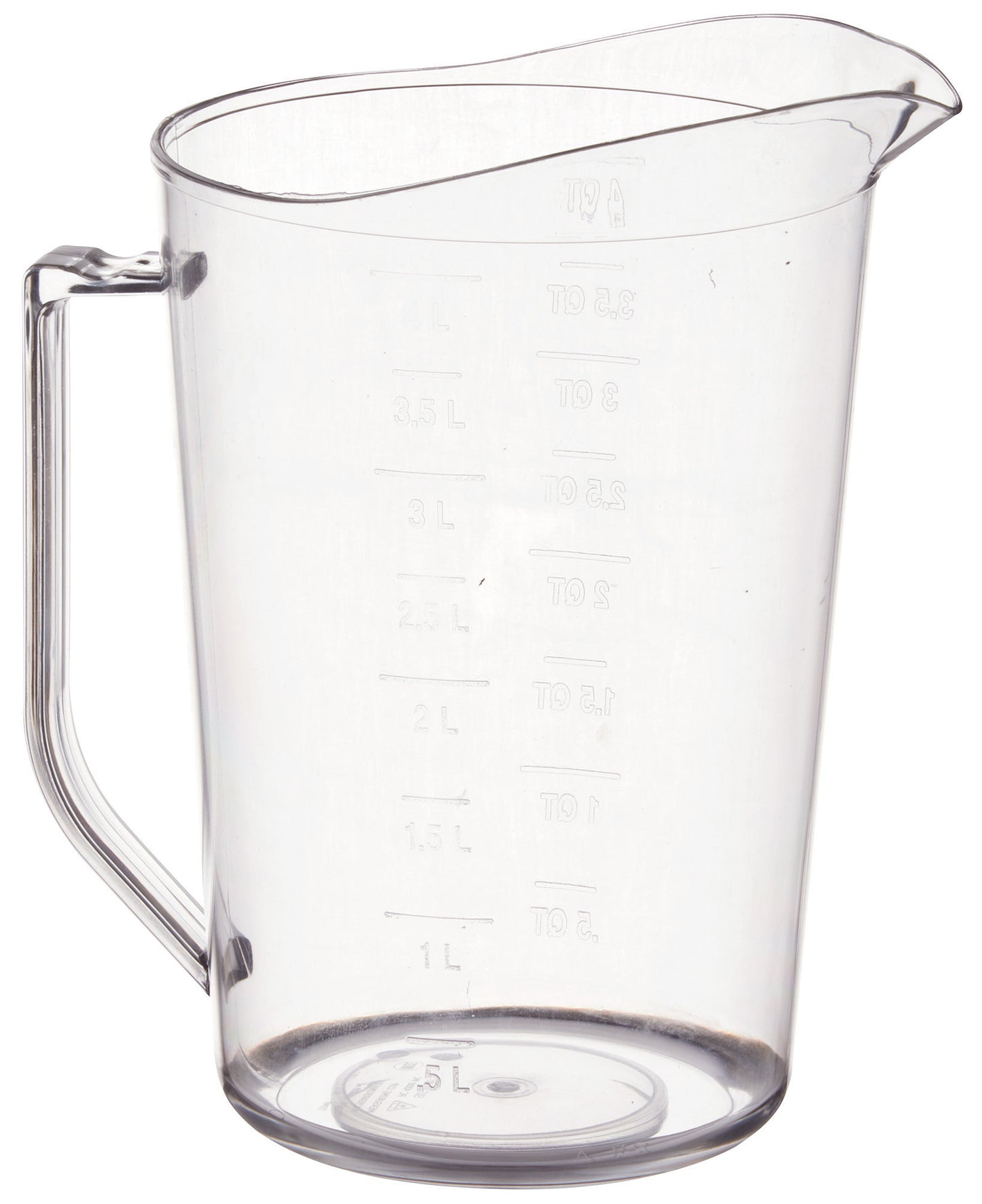 Winco PMU-400 4 Qt. Polycarbonate Measuring Cup