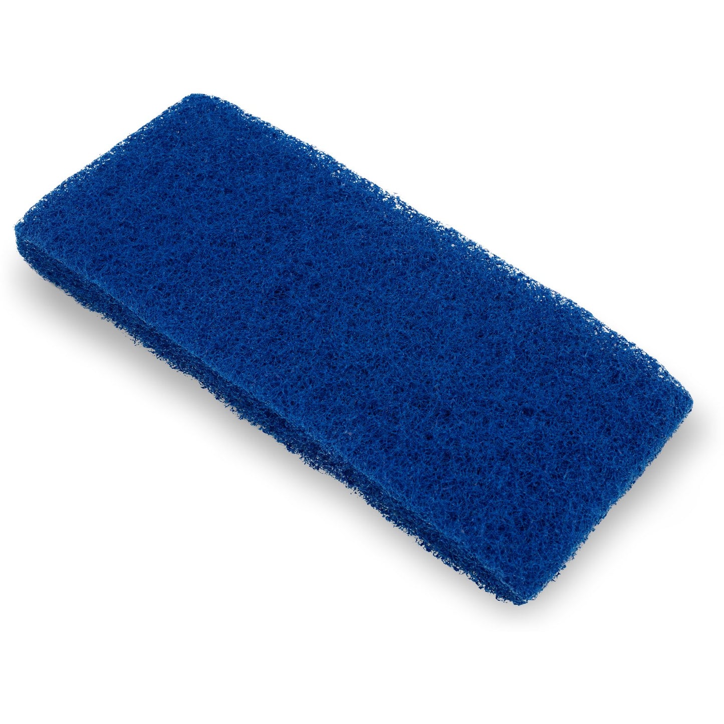 Carlisle 4072500 10" x 4-5/8" x 1" Medium Blue Scrub Pad