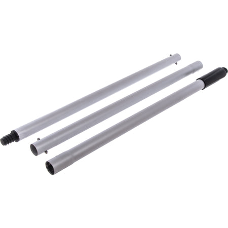 Carlisle 4022400 60" Black 3-Sections Aluminum Handle with Standard Thread