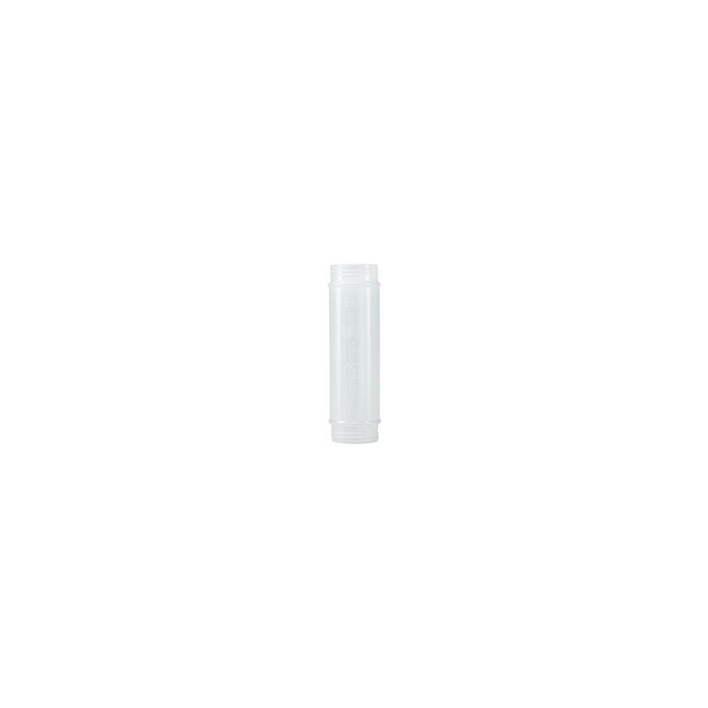 San Jamar 857320M 20 oz Natural EZ-KLEEN Sauce Bottle - Yellow Valve - Medium Viscosity - 12 pack