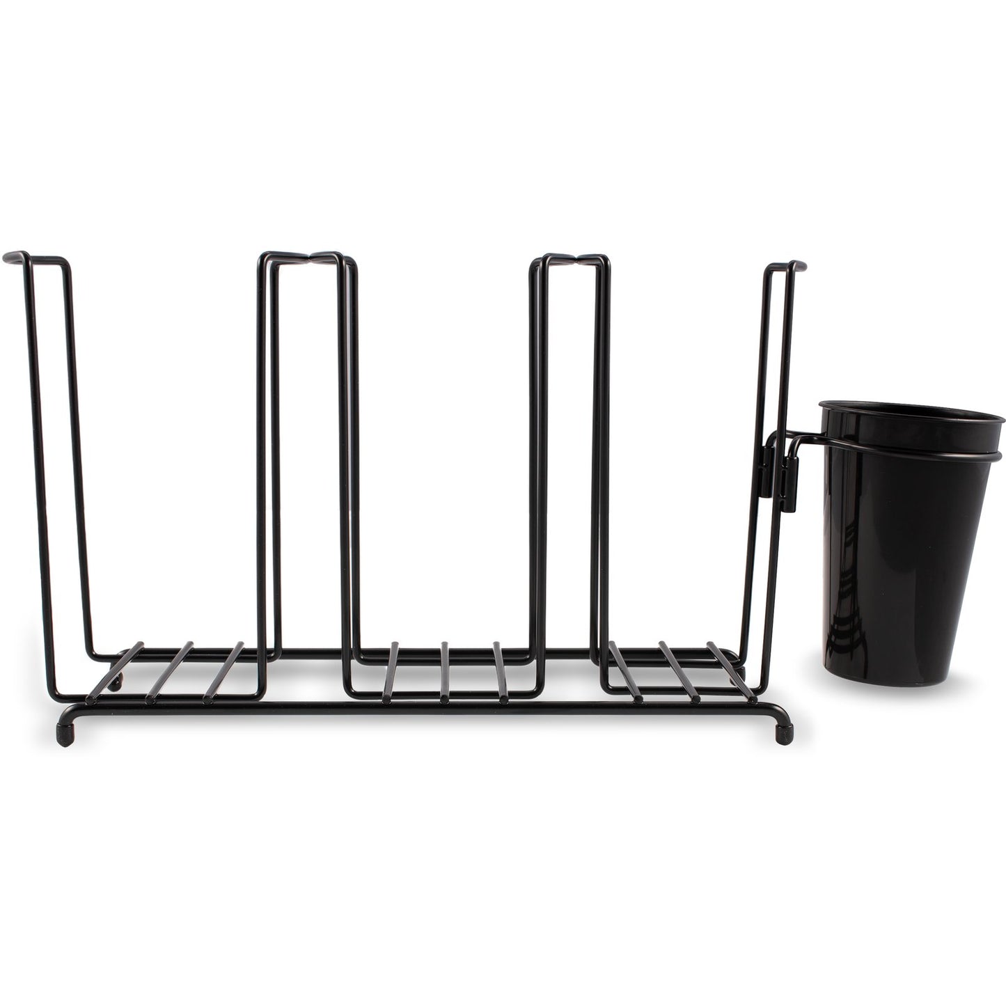 San Jamar C8003WFS 3-Compartment Wire Cup and Lid Organizer