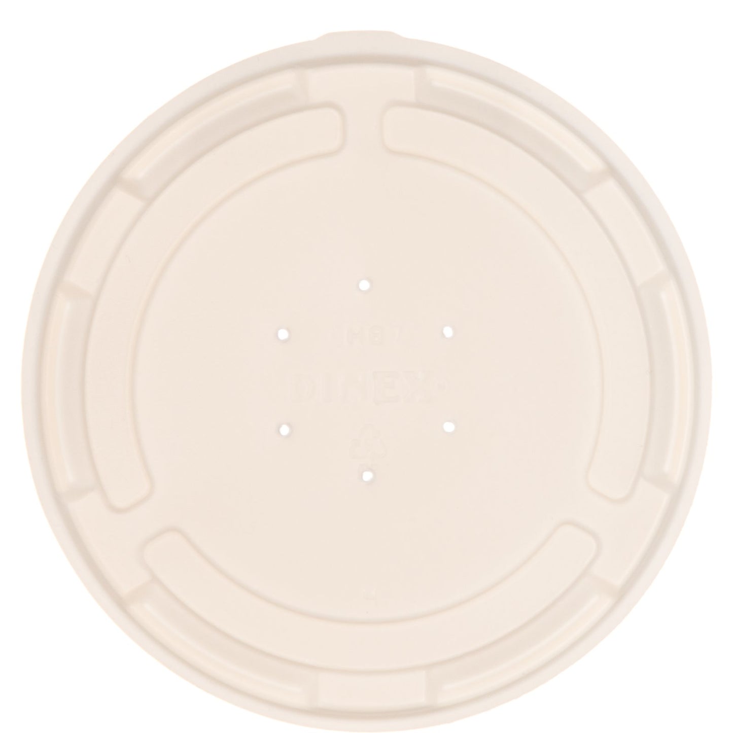 Dinex DXHH87 2.06" White Round Soup Bowl Lid (1000/cs)