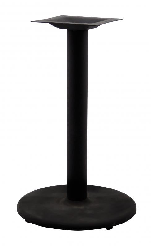 Omcan 43207 4.5" Black Diameter Column with 28.5" Height Square Top Sider
