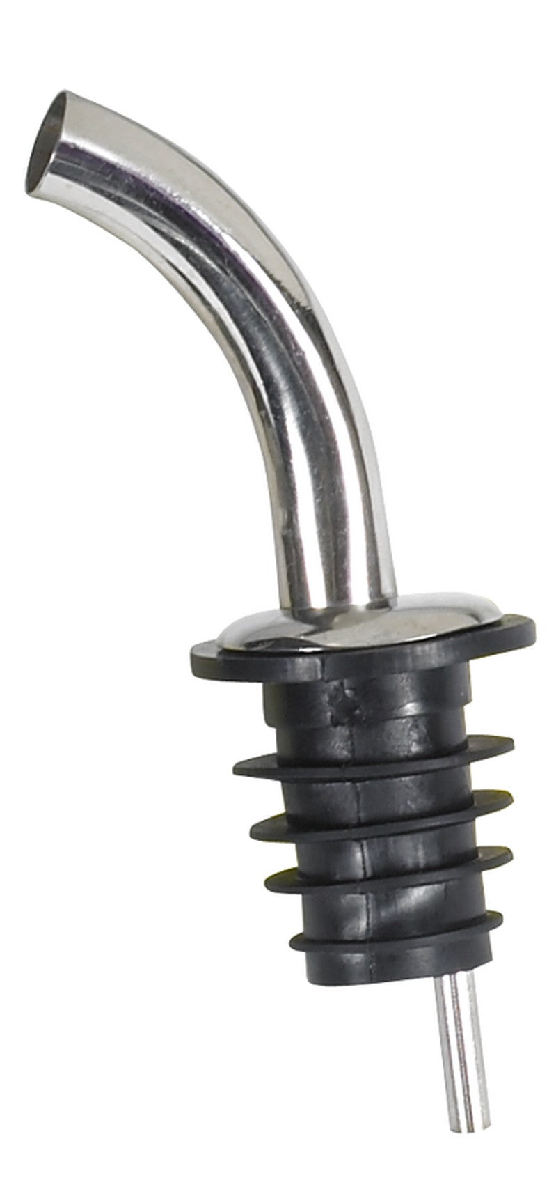 Winco PPM-4G Black Plastic Stopper Gooseneck Spout Metal Pourers