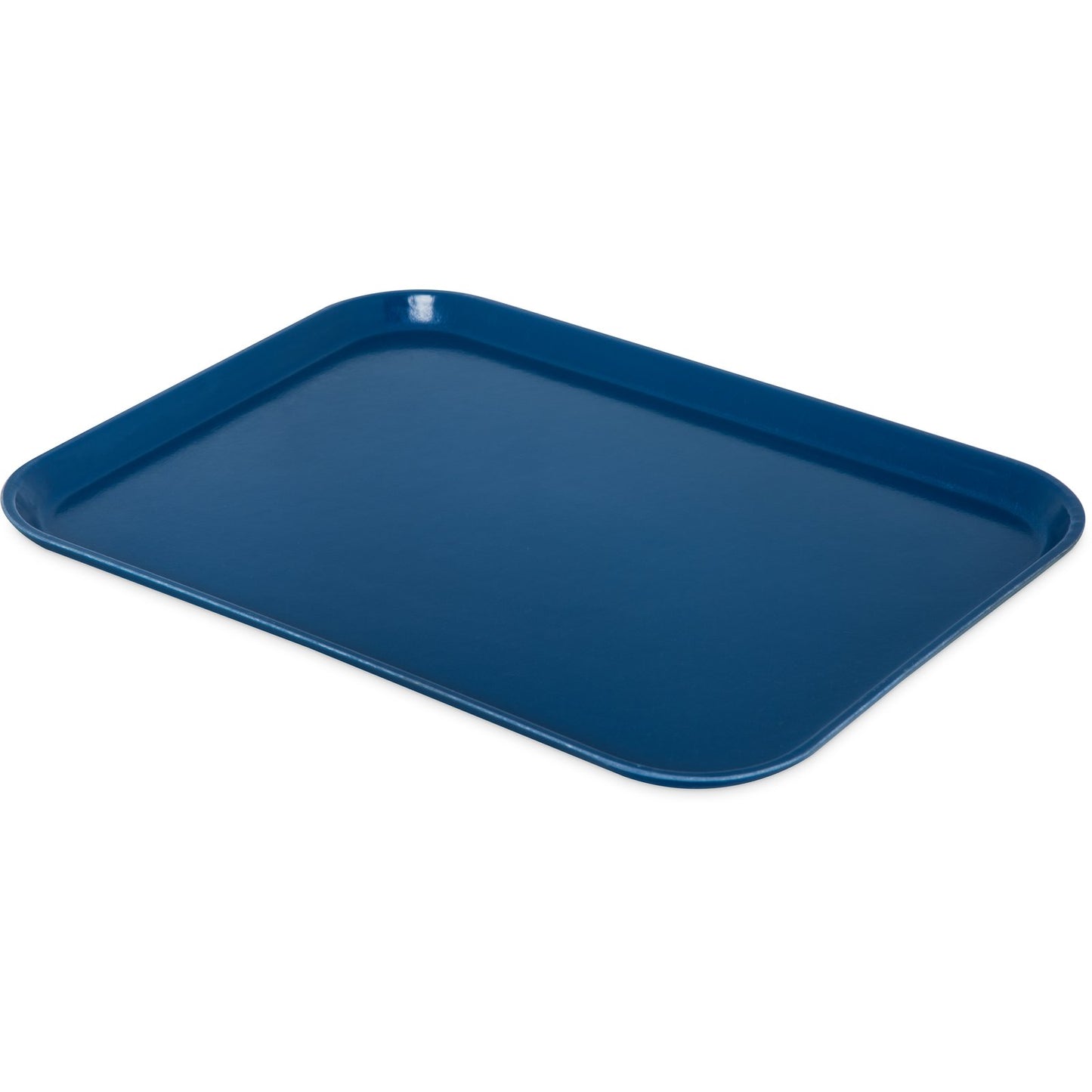 Carlisle 1612FG015 16.4" x 12" Navy Solid Rectangular Glasteel Tray