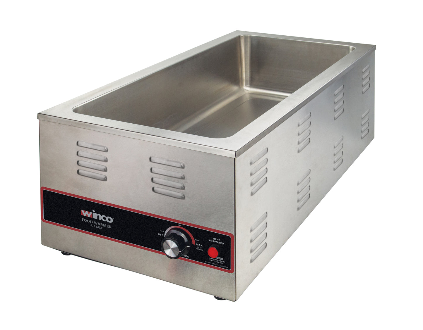 Winco FW-L600 4/3 Size Electric Food Warmer