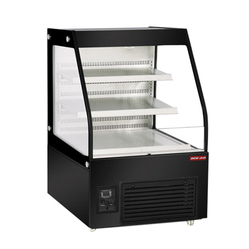 New Air NOM-36-CDS 36" Black Vertical Open Merchandiser - Short Unit