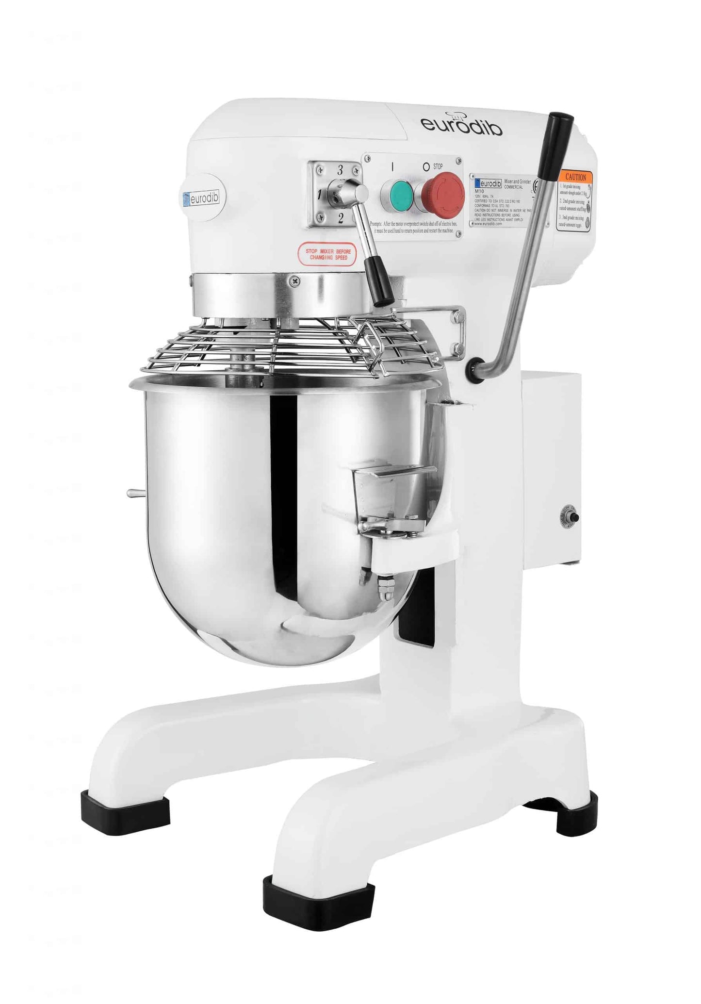 Eurodib M10 ETL 10 Qt. Planetary Mixer