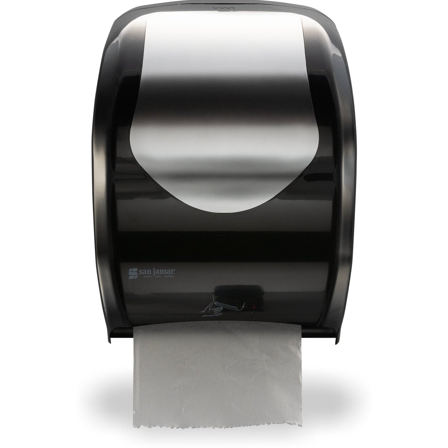 San Jamar T1470BKSS Black-Stainless Steel Summit Smart System with IQ Sensor Electronic Touchless Towel Dispenser