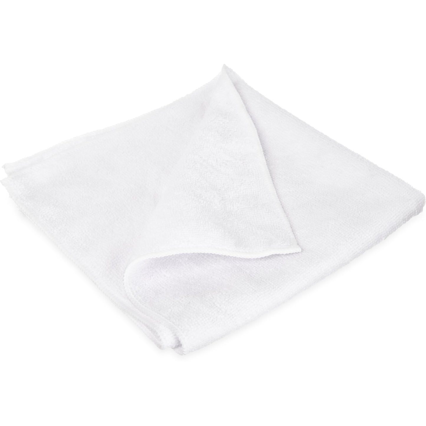 Carlisle 3633402 16" x 16" White Terry Microfiber Cleaning Cloth