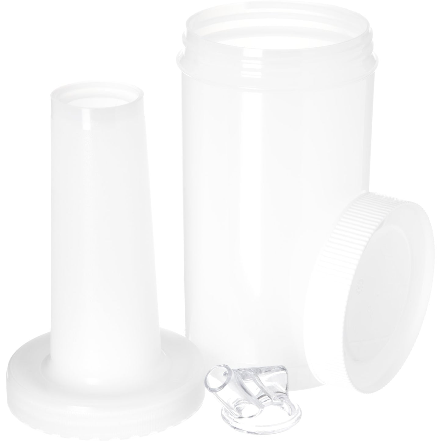 Carlisle PS601N02 32 oz/ Quart White Store N' Pour Complete Unit Bundle