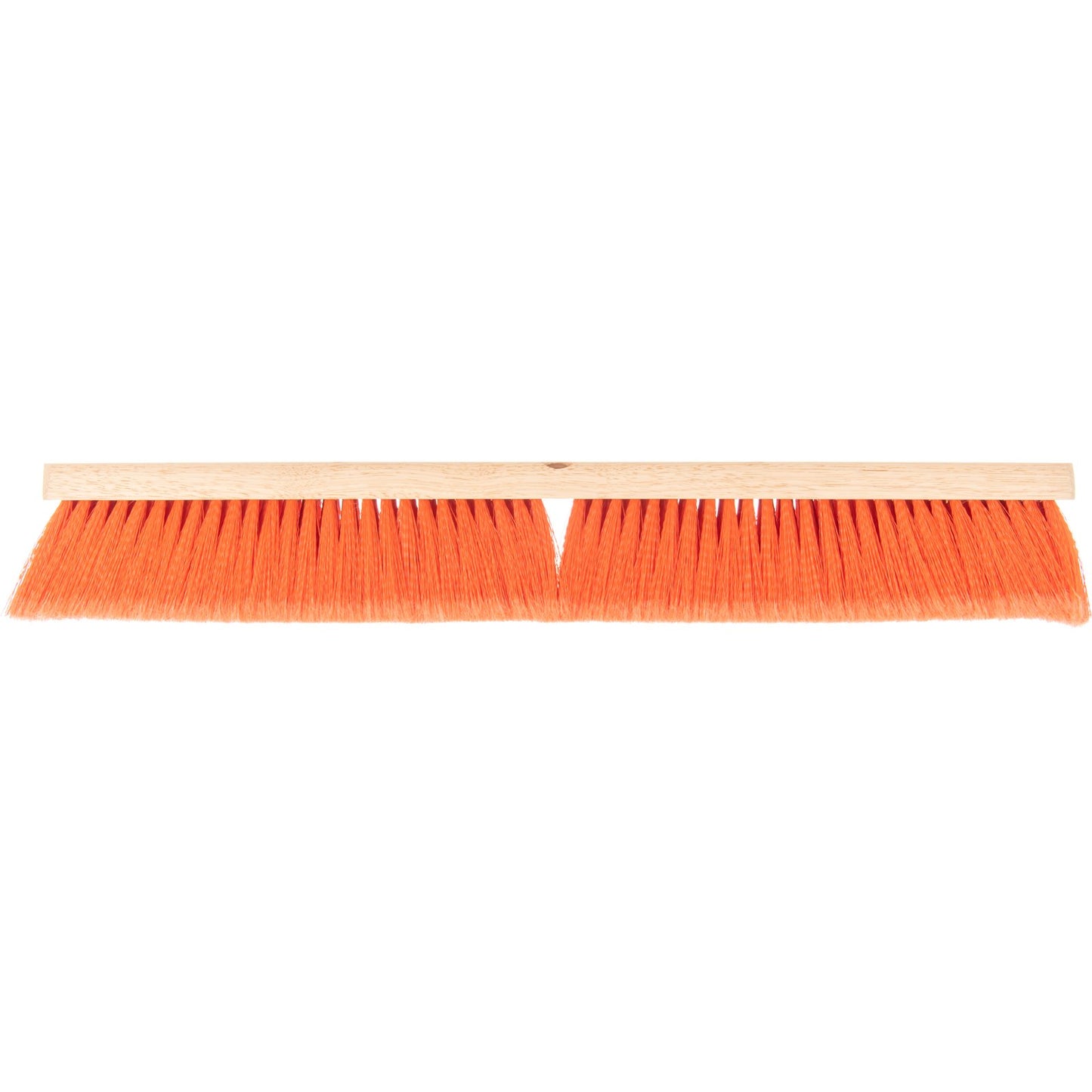 Carlisle 4501424 24" Hardwood Push Broom Head with Orange Flagged Bristle