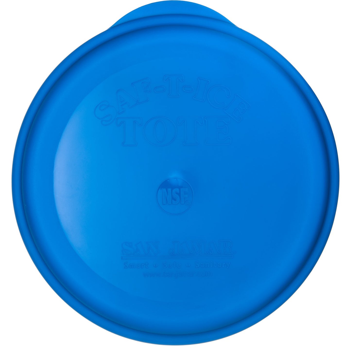 San Jamar SI6500 Blue Lid for Saf-T-Ice Tote