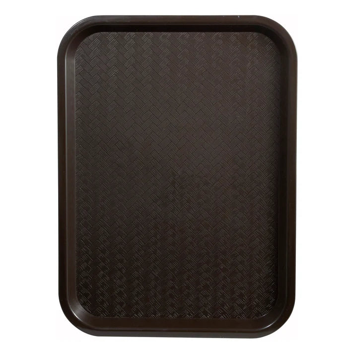 Winco FFT-1014B 10" x 14" Brown Fast Food Tray