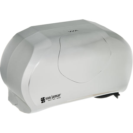 San Jamar R3670SS Dual Summit Versatwin Standard Roll Tissue Dispenser, 1.5" core - Stainless Steel